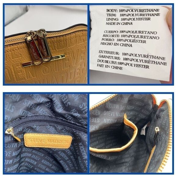 Steve Madden Women's Mustard Yellow Cross body‎ Satchel - Picture 8 of 8